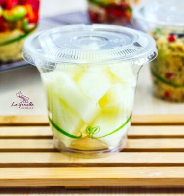 Mini vasito de fruta de La Grosella