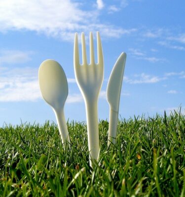 Cubiertos compostables de La Grosella