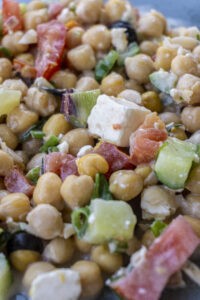 Ensalada griega de garbanzos
