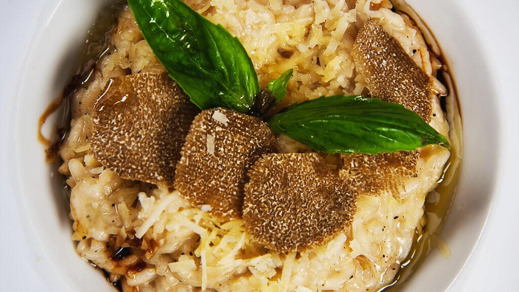 Cristina Pareja y su risotto con setas y trufa fresca