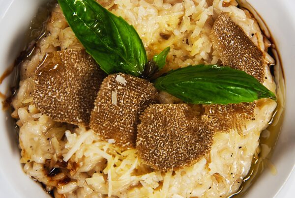 Cristina Pareja y su risotto con setas y trufa fresca