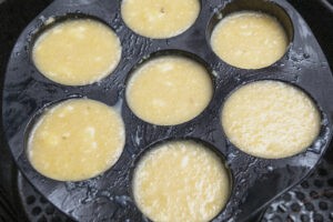 Flan de gambas con salsa tonnato