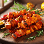 Comida a domicilio - Pinchos morunos rojos de pollo